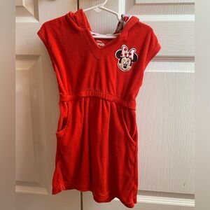 Disney Red Minnie Mouse beach coverup dress